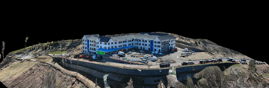 3d rendering using data collected from a drone using drone mapping service 